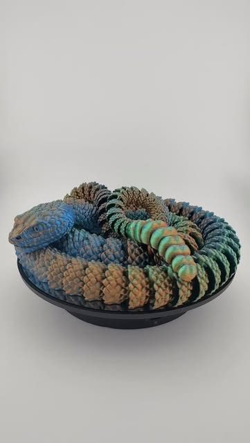 Articulated dragon, coiled and ready